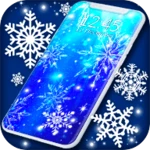 snowflake stars live wallpaper android application logo